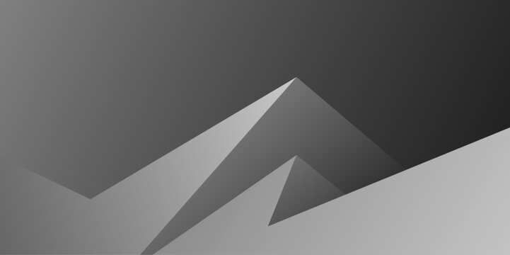 Black arrow perspective shape abstract background. banner modern design. vector illustration