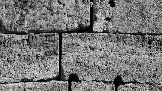 Weathered Stone Wall Texture Background