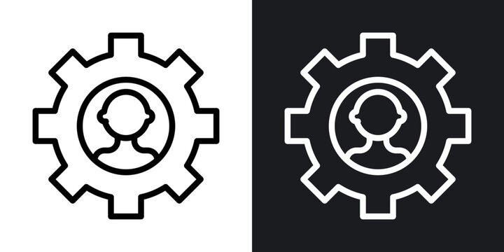 Soft skills outlined icon vector collection.