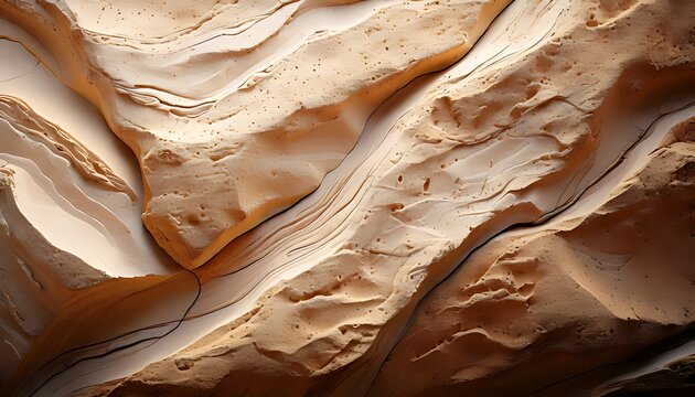 Abstract background of weathered sandstone rock formation with layered patterns.