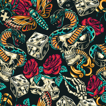 Skull snake design