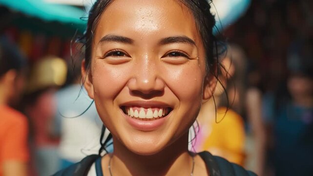 Enjoying Vacation Planning With a Smile While Surrounded by Travelers Generative AI