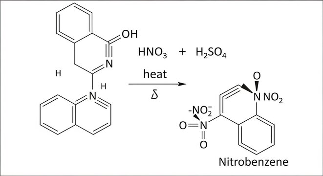 Chemical Reaction Nitration of 8-Hydroxyquinoline with Nitric and Sulfuric Acid.