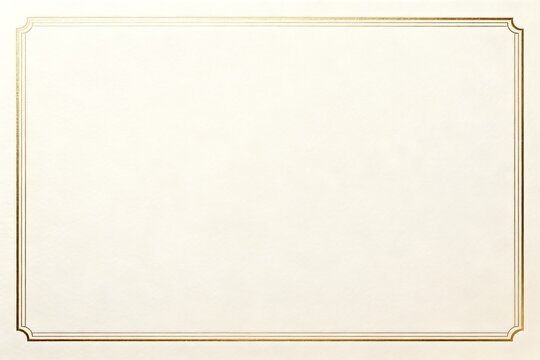 Gold border frame on cream background