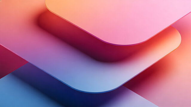 3d colorful layered shapes background