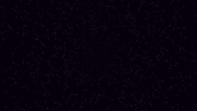 4K Cosmic Purple Space Warp Tunnel. Nebula Particle Starfield Abstract Animation