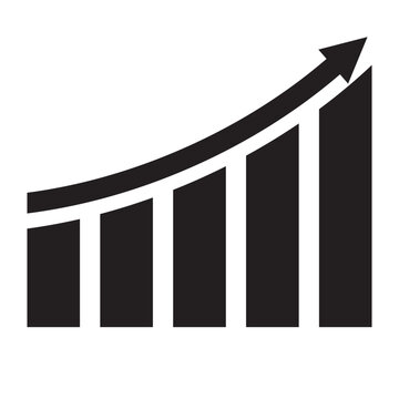 free, graph, chart, growth, arrow, diagram, progress, trend business,corporate, economy,mini icons, png, vector, clipart,