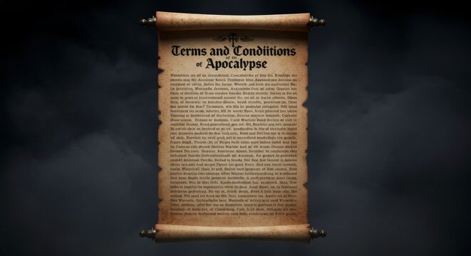 Ancient scroll with mysterious text.