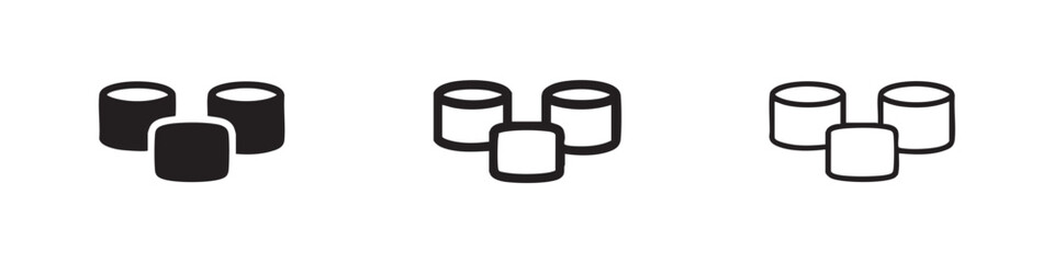 Sushi Roll Maki Icons © liubomir118809