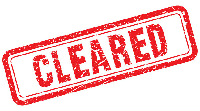 Cleared rubber stamp PNG image design. Approved banking finance verification, red grunge texture inside a rectangular frame. Illustration with transparent background