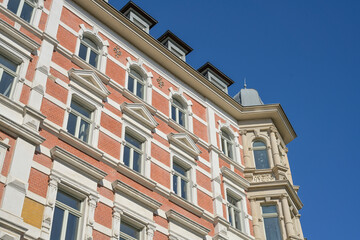 Fototapeta premium Wohnhaus, Altbau, Marktstraße, Lindenau, Leipzig, Sachsen, Deutschland
