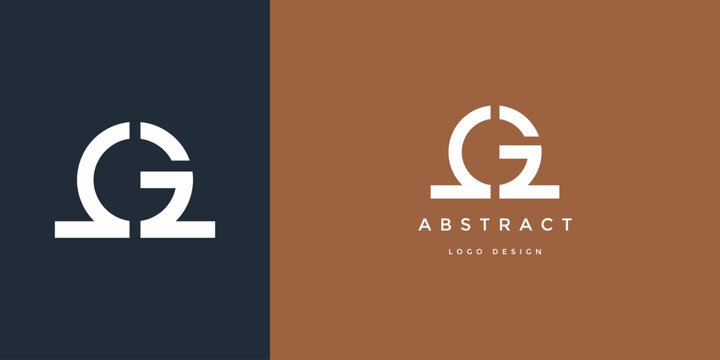Business corporate Initial Letter G Logo vector icon and design template. White Circle Shape and Premium business logotype.