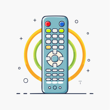 Vector Illustration of a Remote Control