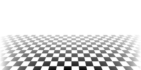 Naklejka premium Black and white checkered seamless pattern. Endless background. Racing flag texture