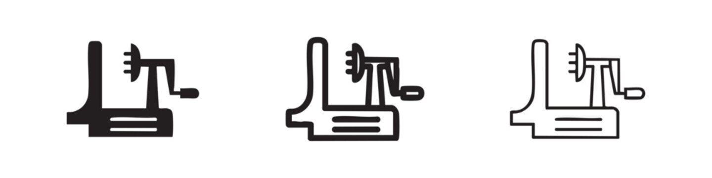 Manual Apple Peeler or Vegetable Slicer Kitchen Icon
