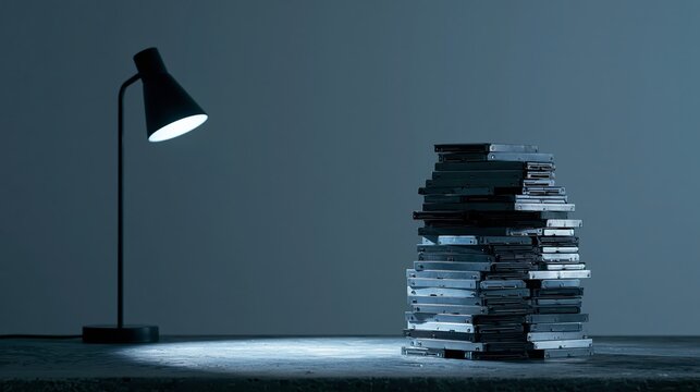 Piled Data Drives on Minimal Desk