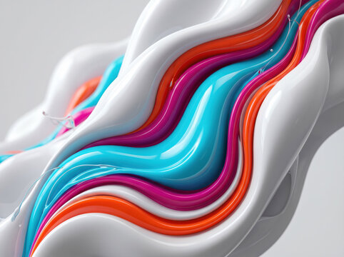 Abstract 3D high-tech Colorful Background