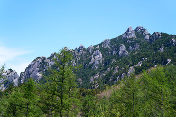 Fototapeta premium mountain landscape with blue sky