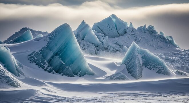 Frozen Mountain Peaks