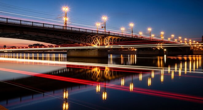 Golden Bridge Night Lights
