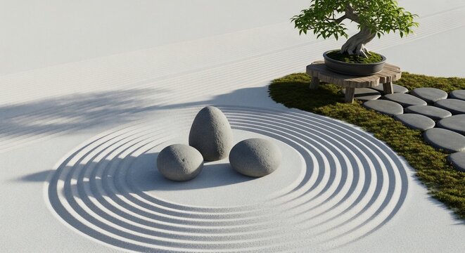 Zen Stone Garden Design