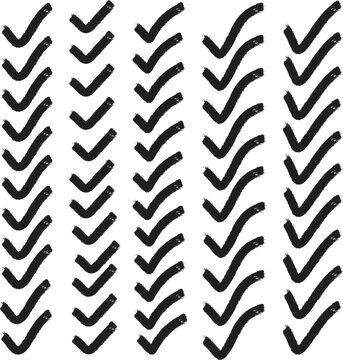 Black checkmark pattern on white background