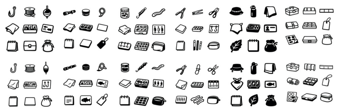 Candy and packaging vector symbols with jar candy and box for mobile app design in colorful vector art
