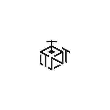 TNT box letters, logo concept.