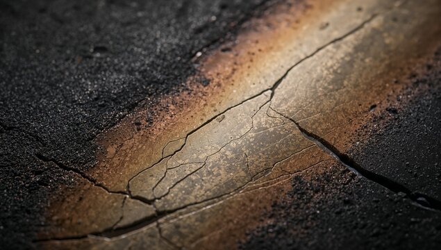 Macro Shot Of Burned Ballistic Plate Surface After Testing