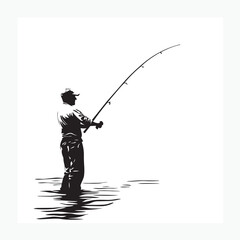 man fishing on the lake © noer