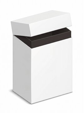 White Blank Packaging Box Mockup
