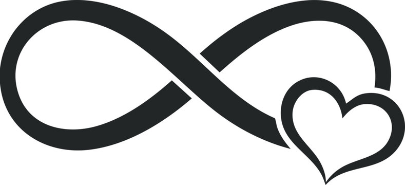 Infinity Heart Love Symbol Minimal