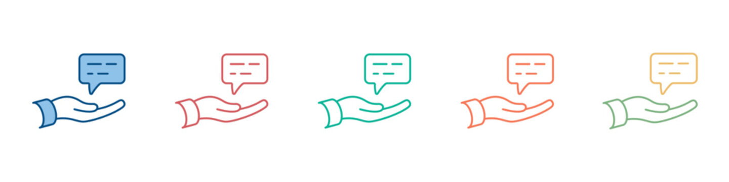 Advice Icon Set Multiple Style Collection