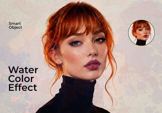 Realistic Watercolor Painting Photo Effect