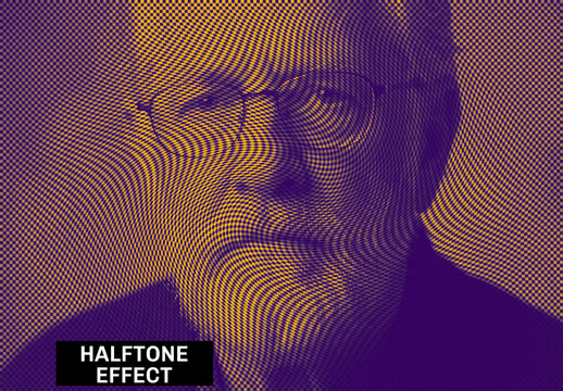 Halftone Photo Effect