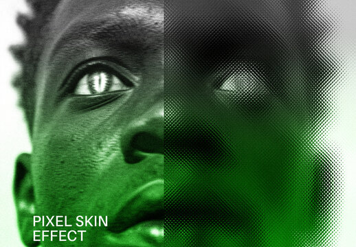 Pixel Skin Photo Effect