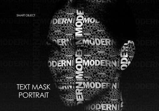 Photo Text Mask Portrait Effect