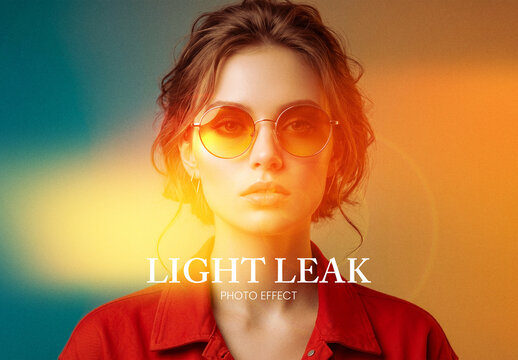 Cinematic Light Leak Photo Effect