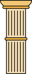 Fototapeta premium Classical architectural pillar standing as a symbol of support and heritage
