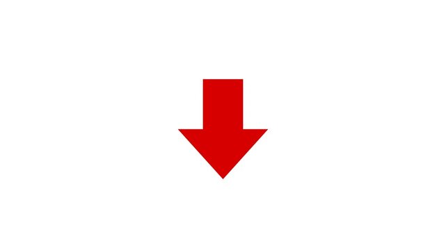 A large red arrow points downward.