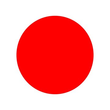 red round button