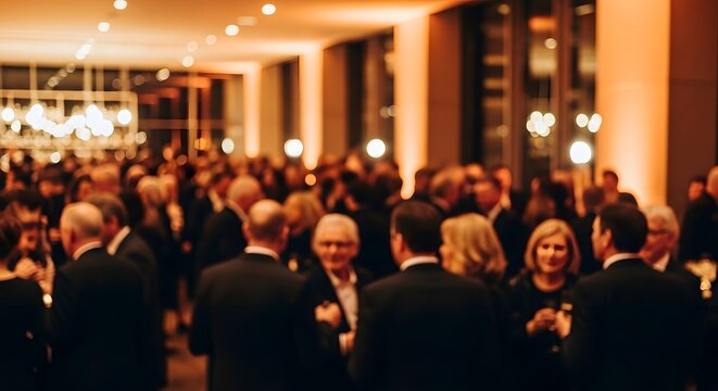 Elegant gala event a large crowd of people in formal attire enjoying a sophisticated gathering