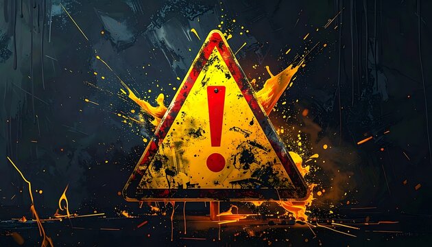 Warning Sign with Exclamation Mark.