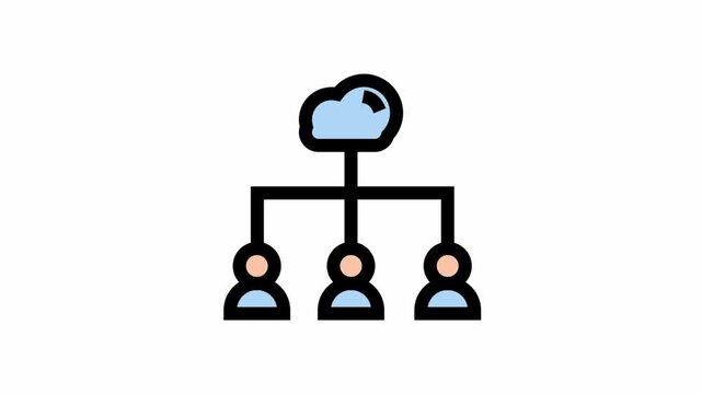Agile and teamwork symbol - Agile, teamwork and project management icon symbol.
