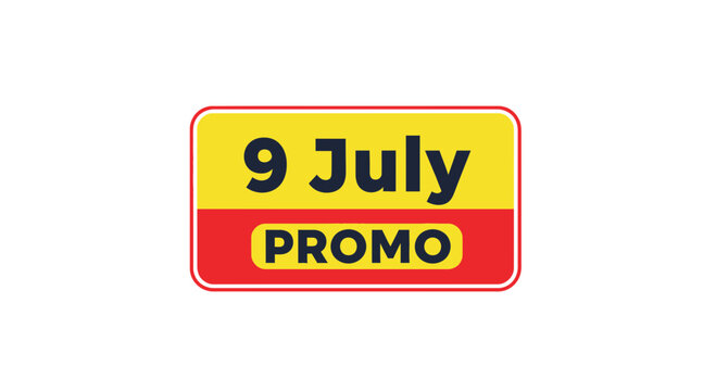 9 July Promo Sale Banner - Discount Offer Graphic