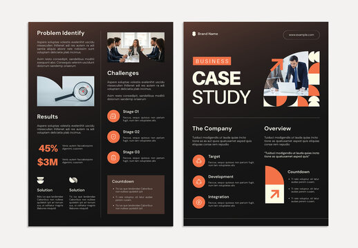 Corporate Business Case Study Flyer Template