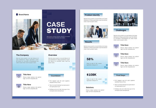 Clean Business Case Study Flyer Template