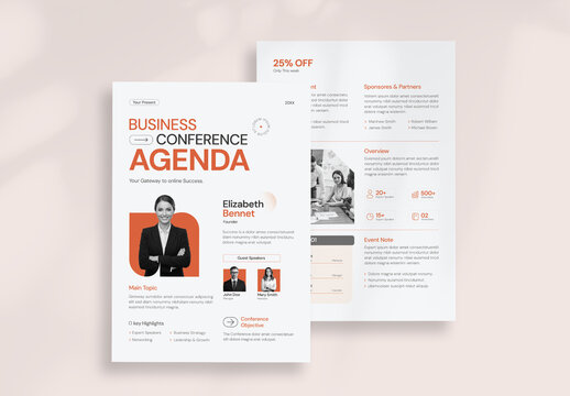Modern Business Conference Event Flyer Template