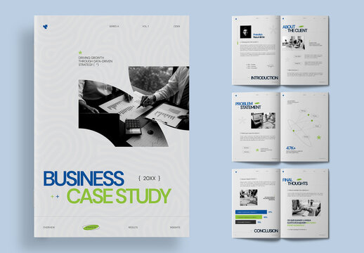 Creative Case Study Brochure Layout