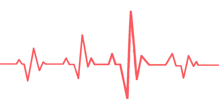 Green ekg line chart showing a healthy heartbeat pulse on a medical monitor illustration